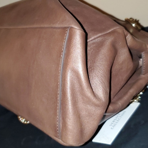 Versace Collection Leather Flapover Vistello Bag - Picture 3 of 17